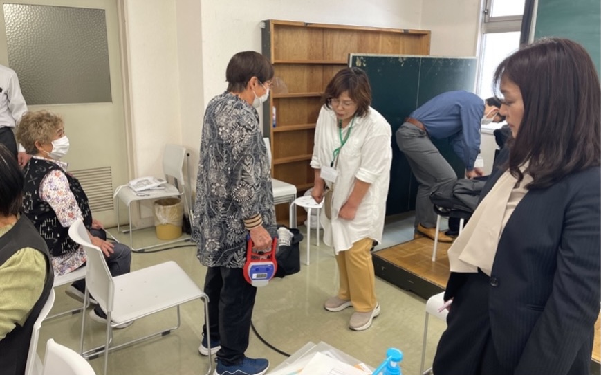 健康効果測定の様子
